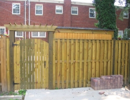 wood fence