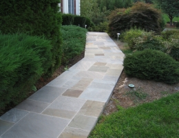 flagstone walkway